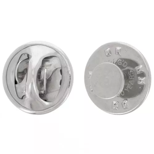 Base pour réaliser un Pin's 6 mm - Rhodié x1