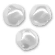 Perles baroques irrégulières nacrées 10 mm - White x15