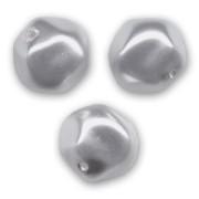 Perles baroques irrégulières nacrées 8 mm - Light Grey x20|raw }}