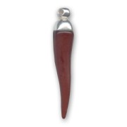 Pendentif piment 54 mm Brun x1|raw }}
