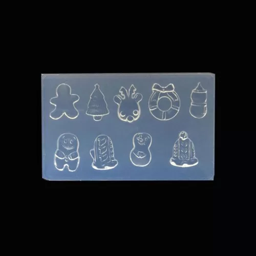 Moule silicone pour résine - Mini décorations de Noël 53x32x6 mm x1