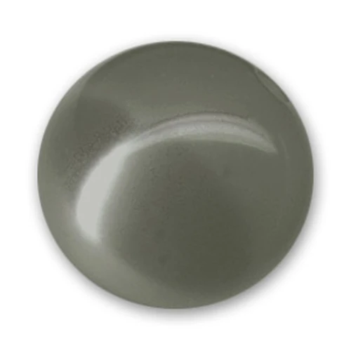 Perle ronde Polaris brillante 14 mm Jet Hematite x1