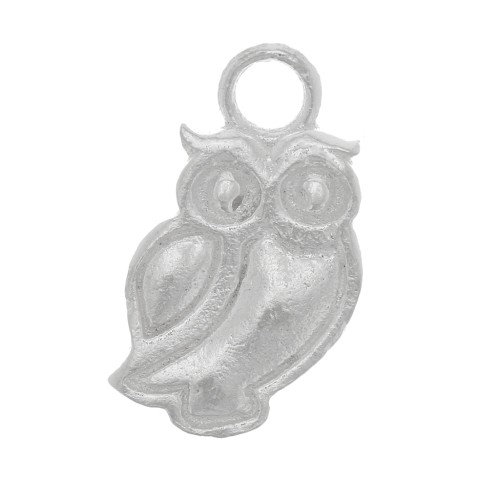 Breloque hibou 11 mm en Argent 925 x1