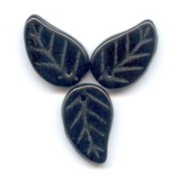 Feuilles 14x9 mm Jet x20|raw }}