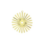 Pendentif soleil en laiton 28x25.5 mm pour bijoux DIY - Doré x1|raw }}