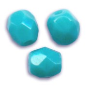 Facettes 4 mm Opaque Turquoise x50|raw }}