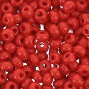 Perles rocailles Preciosa 7/0 3.5 mm - Opaque Red x20g