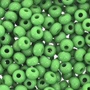 Perles rocailles Preciosa 7/0 3.5 mm - Opaque Green x20g