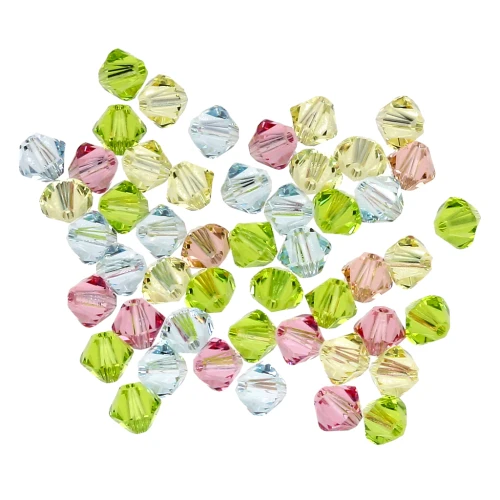Mix de Toupies en cristal PureCrystal 5328 4 mm - Printemps x50