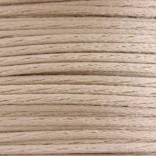 Cordon queue de rat polyester 1.5 mm - Crème x1m