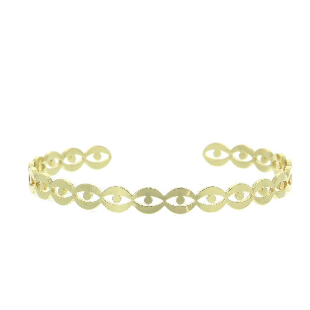 Bracelet Jonc Forme Oeil En Laiton A Decorer 6x160 Mm Dore X1 Perles Co Bonjour, je pense que l'expression avoir le compas dans l'oeuil ne réfère pas au compas servant à tracer des cercles, mais. bracelet jonc forme oeil en laiton a decorer 6x160 mm dore x1