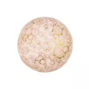 Cabochon rond en verre par Puca® 18 mm Crystal Mat Bronze x1