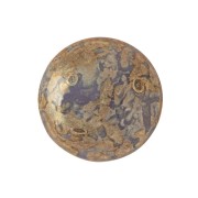 Cabochon rond en verre par Puca� 18 mm Opaque Amethyst Picasso x1