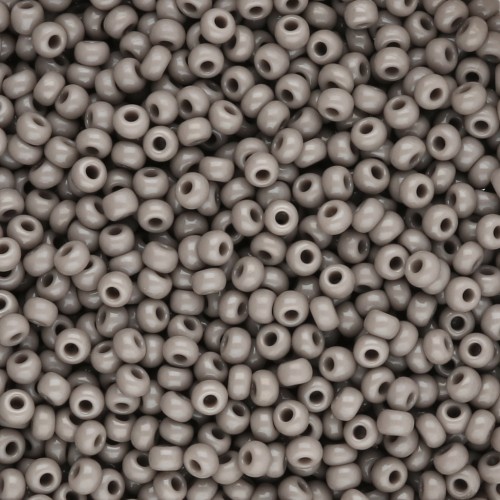 Perles rocailles Preciosa 11/0 2 mm -Opaque Taupe x20g