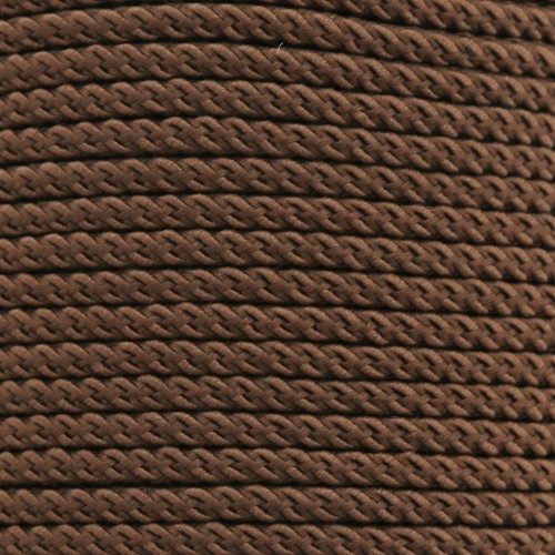 Cordon en polyester tressé 2 mm - Marron x1m