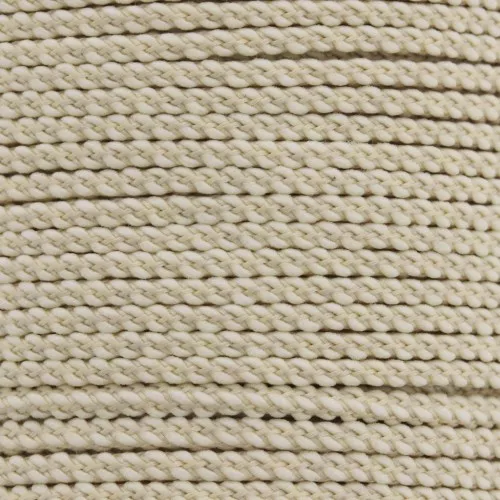 Cordon en polyester tressé 2 mm - Beige x1m