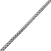 Cordon en polyester tressé 2 mm - Gris x1m