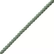 Cordon en polyester tressé 2 mm - Vert feuille x1m