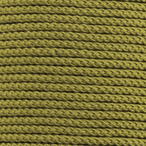 Cordon en polyester tressé 2 mm - Olive x1m