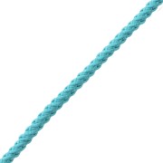 Cordon en polyester tressé 2 mm - Turquoise x1m