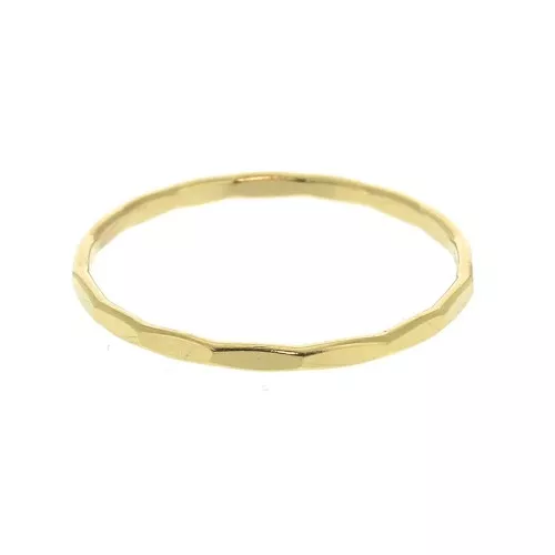 Bague martelée Taille 54 en Gold filled (or laminé)  x1
