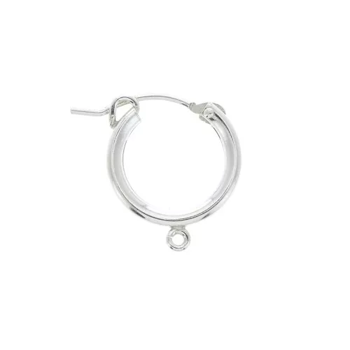 Créoles avec anneau ouvert 15 mm en Argent 925 x2