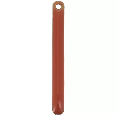 Sequins barre en métal et résine époxy 3x28 mm Terracotta x4