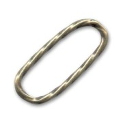 Intercalaires ovales travaillés 24 mm bronze x10