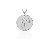Pendentif constellation Sagittaire 20 mm avec anneau ouvert - Acier inox x1|raw }}