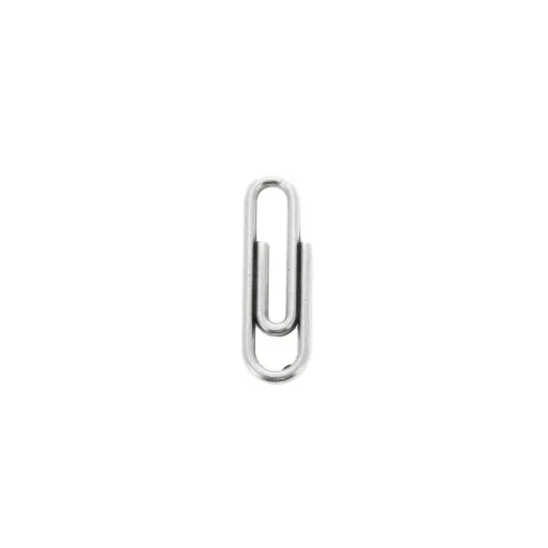 Intercalaire trombone 20x6 mm en zamac - Placage Argent fin vieilli x1