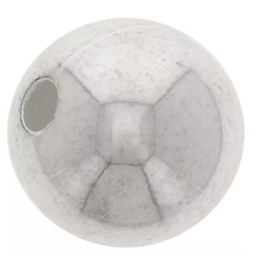 Perle Ronde en résine CCB 16 mm Argenté x 1