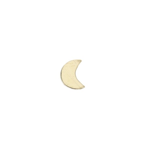 Élément demi-lune à coller 5x4 mm - Gold filled (or laminé)  x1