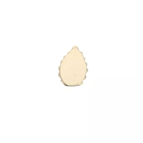Élément feuille à coller 7x5 mm - Gold filled (or laminé) x1