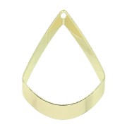 Pendentif triangle éventail évidé 28x20.5 mm en laiton - Doré x1|raw }}