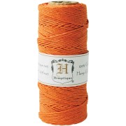 Bobine de 62 mètres de fil de chanvre Hemp Cord 1.1 mm Orange|raw }}