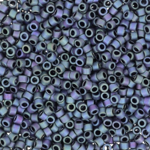 Miyuki Delica 11/0 DB1054 - Mat Metallic Plum Gold Iris x8g