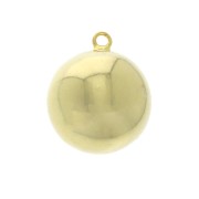 Pendentif bola de grossesse avec anneau en laiton 29x24.5 mm - Doré à l'or fin x1|raw }}