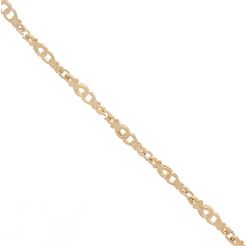 Chaîne maille Fantaisie 5,5x21 mm Doré à l'or fin x0.5m