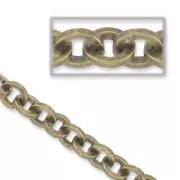 Chaîne maille forçat 8 mm bronze x1m