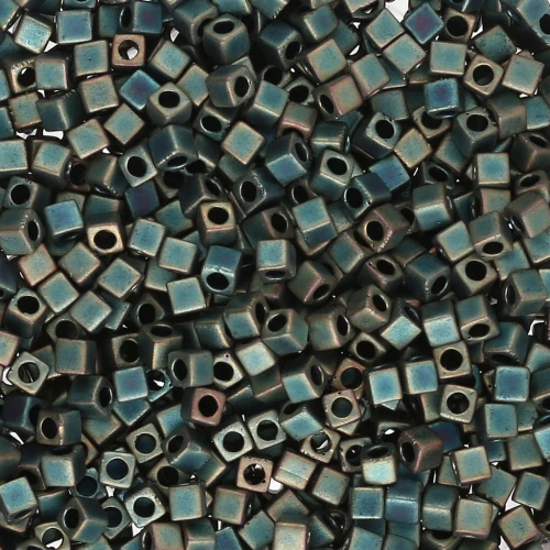 Cubes Miyuki 1.8 mm SB18-2008 - Mat Metallic Patina Iris x10g