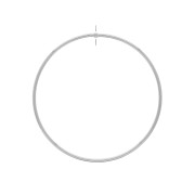 Anneau de montage percé en laiton 56 mm - Rhodié x1|raw }}