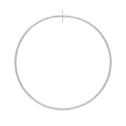 Anneau de montage percé 64 mm - Rhodié x1|raw }}