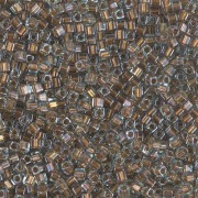 Cubes Miyuki 1.8 mm SB18-2642 - Spkl Bronze Lined Aqua x10g