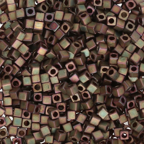 Cubes Miyuki 1.8 mm SB18-2035 - Khaki Iris Met Mat x10g