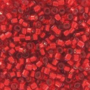 Miyuki Delica 11/0 DB0602 - Dyed Silver Lined Red x100g