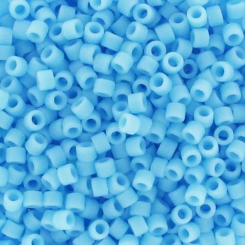 Miyuki Delica 11/0 DB0755 - Mat Opaque Turquoise Blue x100g