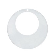 Pendentif créole rond ajouré 25 mm en Argent 925 x1|raw }}