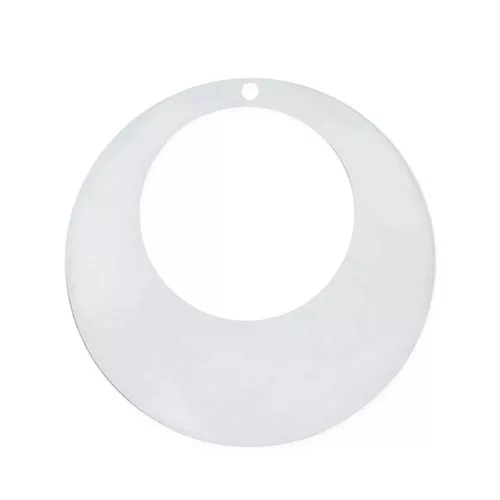 Pendentif créole rond ajouré 25 mm en Argent 925 x1