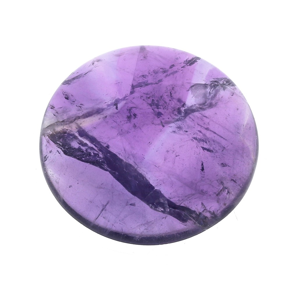 Pendentif Cabochon Améthyste, "Hermione" - Agate et Lune