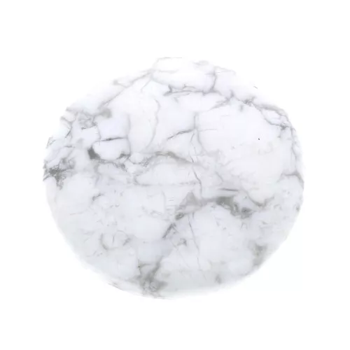 Cabochon rond 25 mm Howlite x1